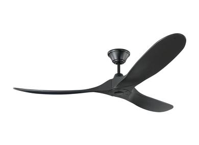 Generation Lighting Maverick 60 Inch Ceiling Fan Matte Black Finish (3MAVR60BKBK)