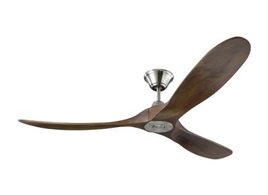 Generation Lighting Maverick 60 Inch Ceiling Fan Brushed Steel Finish (3MAVR60BS)