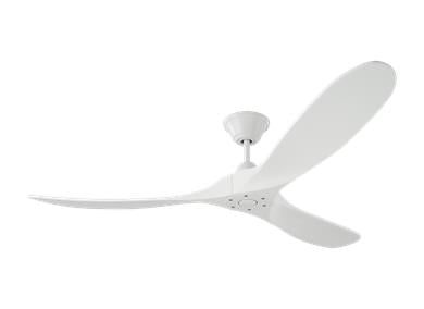 Generation Lighting Maverick 60 Inch Ceiling Fan Matte White Finish (3MAVR60RZW)