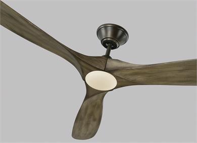 Generation Lighting Maverick 70 Inch LED Ceiling Fan Aged Pewter Finish (3MAVR70AGPD)