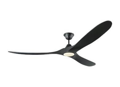 Generation Lighting Maverick 70 Inch LED Ceiling Fan Matte Black Finish (3MAVR70BKBKD)