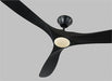 Generation Lighting Maverick 70 Inch LED Ceiling Fan Matte Black Finish (3MAVR70BKBKD)