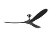 Generation Lighting Maverick 70 Inch Ceiling Fan Matte Black Finish (3MAVR70BKBK)