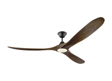 Generation Lighting Maverick 70 Inch LED Ceiling Fan Matte Black Finish (3MAVR70BKD)