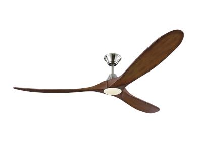 Generation Lighting Maverick 70 Inch LED Ceiling Fan Brushed Steel Finish (3MAVR70BSKOAD)