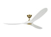 Generation Lighting Maverick 70 Inch Ceiling Fan Burnished Brass Finish (3MAVR70RZWBBS)