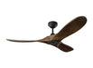 Generation Lighting Maverick Smart 52 Ceiling Fan - Matte Black With Dark Walnut Blades (3MAVSM52MBK)