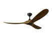 Generation Lighting Maverick Smart 60 Ceiling Fan - Midnight Black With Dark Walnut Blades (3MAVSM60MBK)