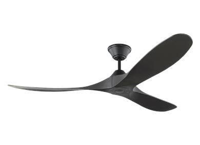 Generation Lighting Maverick 60 Inch Ceiling Fan Midnight Black Finish (3MGMR60MBKMBK)