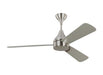 Generation Lighting Streaming 52 Inch LED Ceiling Fan Brushed Steel Finish (3STMSM52BSD)