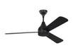 Generation Lighting Streaming 52 Inch LED Ceiling Fan Midnight Black Finish (3STMSM52MBKD)