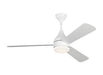 Generation Lighting Streaming 52 Inch LED Ceiling Fan Matte White Finish (3STMSM52RZWD)