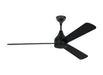 Generation Lighting Streaming 60 Inch LED Ceiling Fan Midnight Black Finish (3STMSM60MBKD)