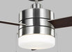 Generation Lighting Syrus 52 Inch Ceiling Fan 120V 3000K 90 CRI 800Lm Brushed Steel (3SY52BSD)