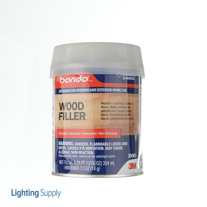 3M - 30081 Bondo Wood Filler 30081 0.75 Pint (7010308801)