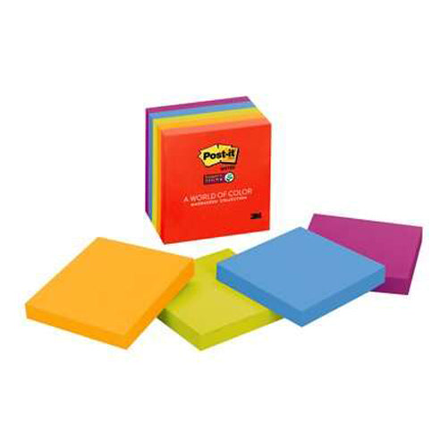 3M - 53127 Post-It Super Sticky Notes 660-3Ssan 4 Inch X 6 Inch 101 Mm X 152 Mm Marrakesh Collection Lined (7010332775)