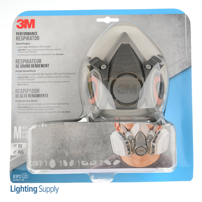 3M - 54251 Performance Paint Project Respirator OV/P95 6211P1-C-M Size Medium (7100159329)