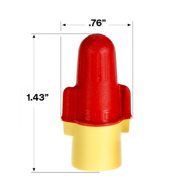 3M - 43154 Performance Plus Wire Connector R/Y Plus Pouch (7100127164)