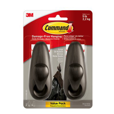 3M - 73128 Command Large Forever Classic Oil Rubbed Bronze Metal Hook Fc13-Orb-2Es (7100085155)