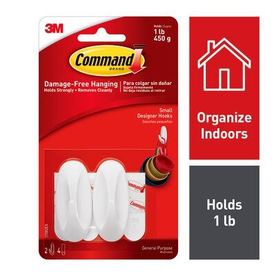 3M - 76909 Command Small Designer Hooks 17082Es (7000037939)