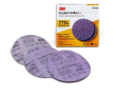 3M™ Cubitron™ II Hookit™ Disco Clean Sanding Con Respaldo De Plastico 775l No 80 De 6 3M™ Cubitron™ II Hookit™ Disco Clean Sanding Con Respaldo De Plastico 775l No 80 De 6