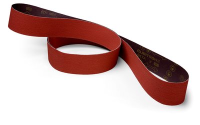3M Cubitron II Cloth Belt 947A 60 Plus X-Weight 3/8 Inch X 24 Inch Fabri-Lok Single-Flex Scallop A (7100217476)