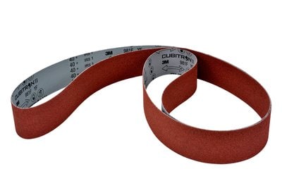 3M Cubitron II Cloth Belt 981F 60 Plus YF-Weight 6-1/4 Inch X 72 Inch Film-Lok Single-Flex (7100239457)