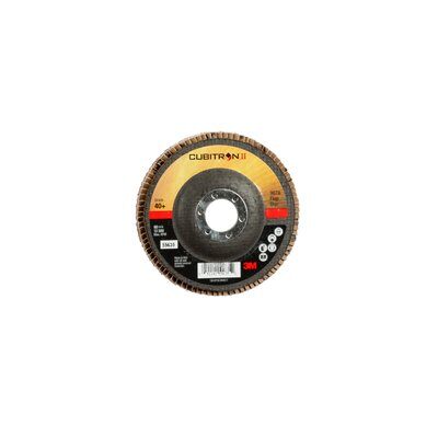 3M - 55635 Cubitron II Flap Disc 967A T27 4-1/2 Inch X 7/8 Inch 40 Plus Y-Weight Giant (7100085781)