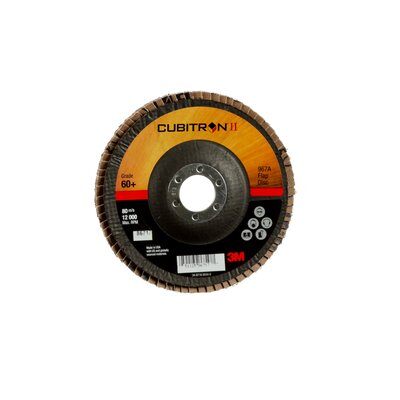3M - 86717 Cubitron II Flap Disc 967A T29 5 Inch X 7/8 Inch 60 Plus Y-Weight (7000148198)