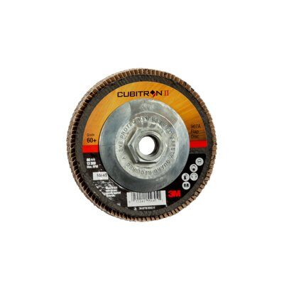 3M - 55645 Cubitron II Flap Disc 967A T29 Quick Change 4-1/2 Inch X 5/8-11 60 Plus Y-Weight Giant (7010308947)