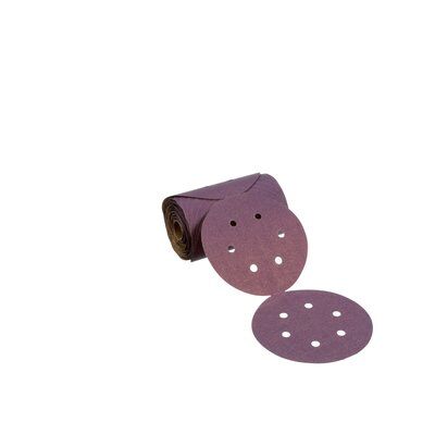 3M - 87100 Cubitron II Stikit Paper Disc Roll 732U 6 Inch 6 Holes 220 Plus C-Weight D/F Die 600Hz (7100075218)