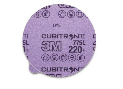 3M - 87102 Cubitron II Stikit Paper Disc 732U 220 Plus C-Weight 6 Inch X NH Linered With Tab Die 600Z (7100075219)