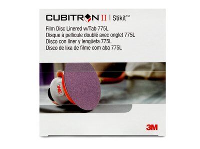 3M - 64283 Cubitron II Stikit Film Disc 775L 220 Plus 5 Inch X NH Linered With Tab Die 500X (7100075692)