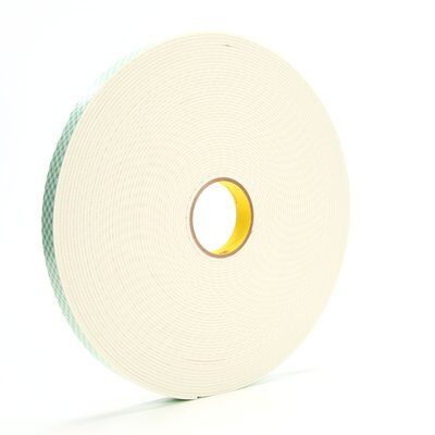 3M - 06452 Double Coated Urethane Foam Tape 4008 Off White 1 Inch X 36 Yard 125 Mil (7000048483)