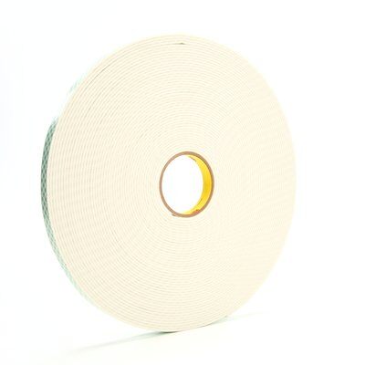 3M - 06451 Double Coated Urethane Foam Tape 4008 Off White 3/4 Inch X 36 Yard 125 Mil (7000048482)