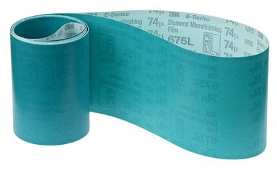 3M Diamond Microfinishing Film Belt 675L 74 MIC 3 Inch X 30 Inch (7100230387)