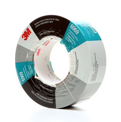 3M - 06969 Extra Heavy Duty Duct Tape 6969 Silver 48 Mm X 54.8 M 10.7 Mil Individually Wrapped (7000001230)