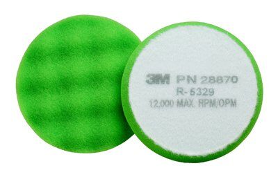 3M - 28870 Finesse-It Buffing Pad 28870 3-3/4 Inch Green Foam (7100082541)