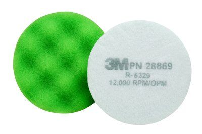 3M - 28869 Finesse-It Buffing Pad 28869 3-1/4 Inch Green Foam (7100082540)