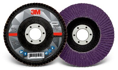 3M - 05907 Flap Disc 769F 05907 T29 4-1/2 Inch X 7/8 Inch 60 Plus YF-Weight (7100178027)