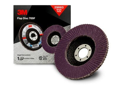 3M - 29883 Flap Disc 769F 29883 T27 4-1/2 Inch X 7/8 Inch 40 Plus YF-Weight (7100180139)