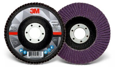 3M - 05903 Flap Disc 769F 05903 T27 4-1/2 Inch X 7/8 Inch 40 Plus YF-Weight (7100177446)