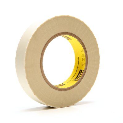 3M - 23713 Glass Cloth Tape 361 White 1 Inch X 60 Yard 6.4 Mil Individually Wrapped (7000050071)