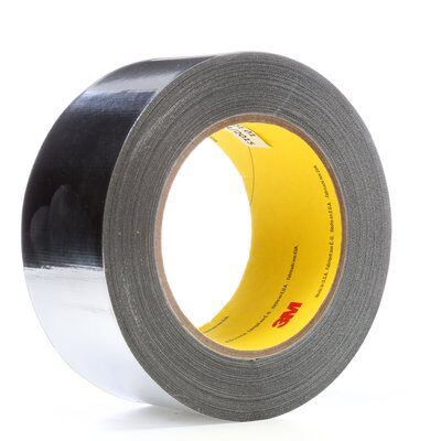 3M - 17295 High Temperature Aluminum Foil Glass Cloth Tape 363 Silver 2 Inch X 36 Yard 7.3 Mil (7000028867)