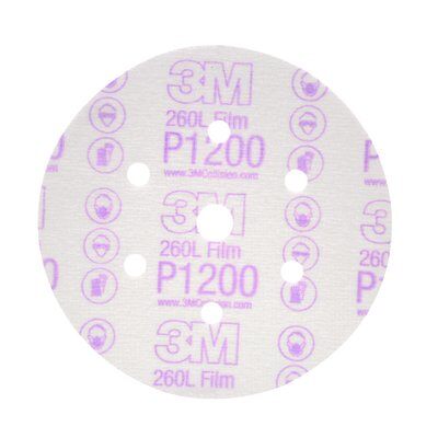 3M - 01068 Hookit Finishing Film Abrasive Disc 260L 01068 6 Inch Dust Free P1200 (7000028242)