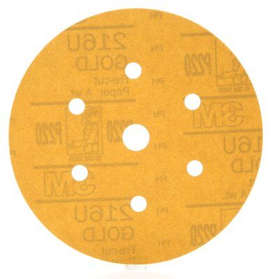 3M - 01078 Hookit Gold Disc Dust Free 216U 01078 6 Inch P220 (7000119698)