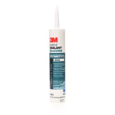 3M - 08027 Marine Grade Silicone Sealant Pn08027 White 304 Ml Cartridge (7000120476)