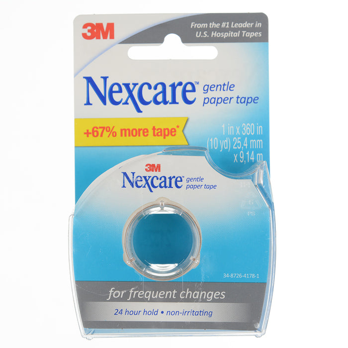 3M NeXCare Gentle Paper Tape Dispenser 788 1 Inch X 10 Yard 25.4 Mm X 9.144 M (7100238376)
