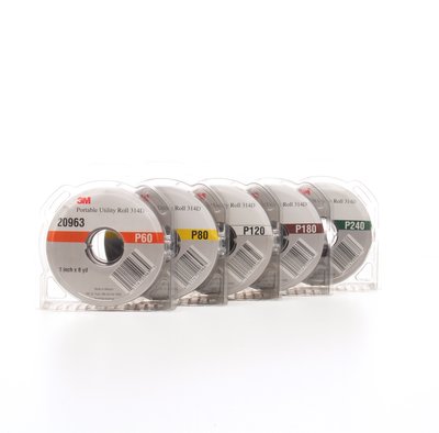 3M - 20968 Portable Utility Cloth Roll Kit 314D 1 Inch P60X P80J P120J P180J P240J (7000118641)