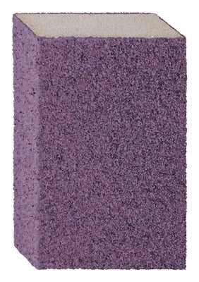 3M Pro Grade Precision Edge Detailing Dual Angle Sanding Sponge 24300TRI-M-Da 2 7/8 Inch X 4 1/2 Inch X 1 Inch 80 Grit (7100242587)